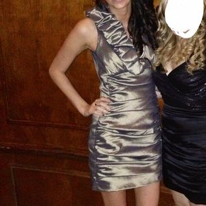 Jessica McClintock metallic Cocktail Dress